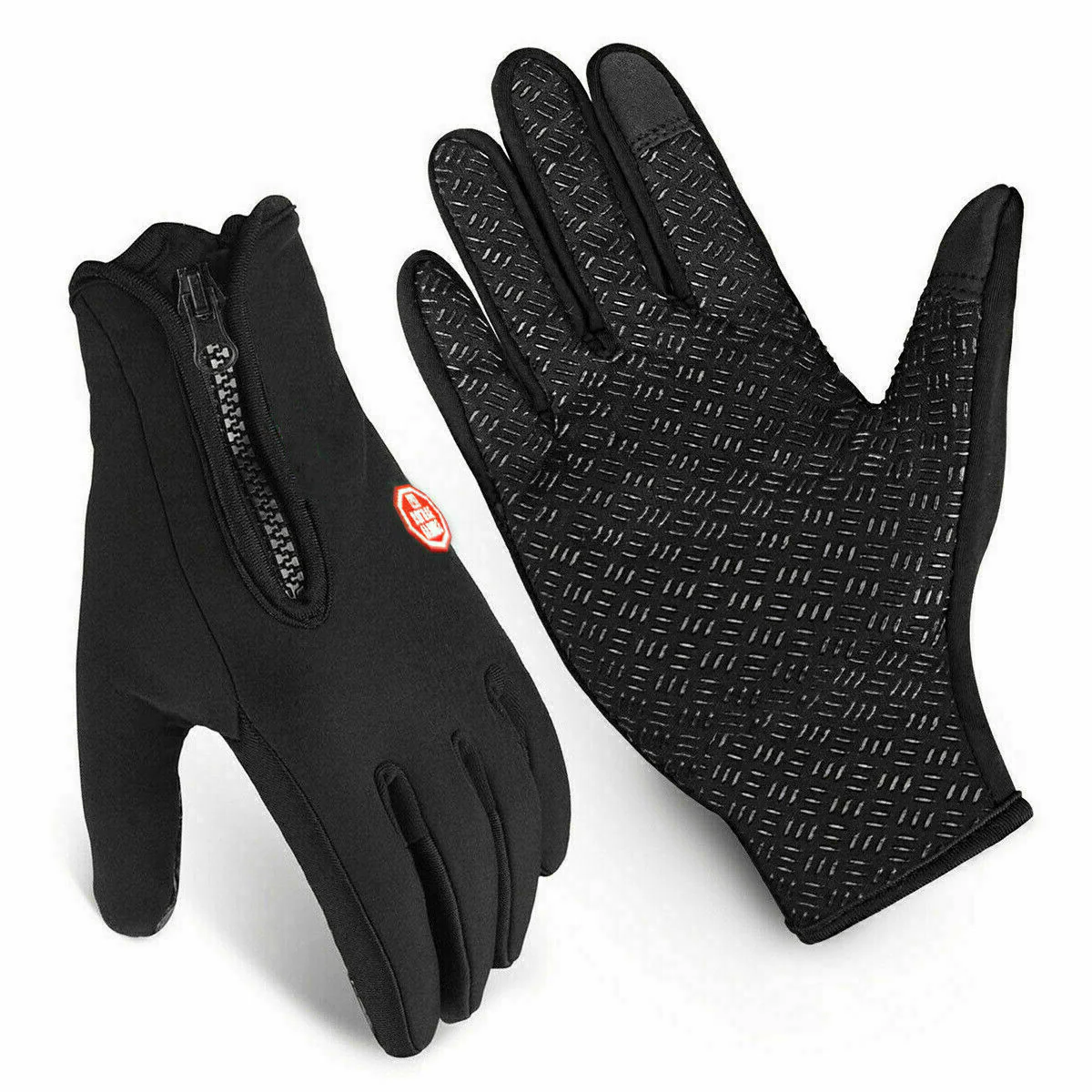 Warm Waterproof Gloves with Grippy Palm Design