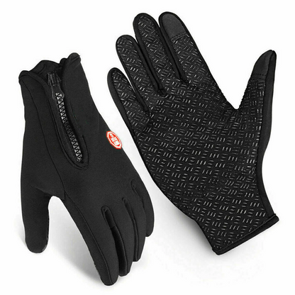 Warm Waterproof Gloves with Grippy Palm Design