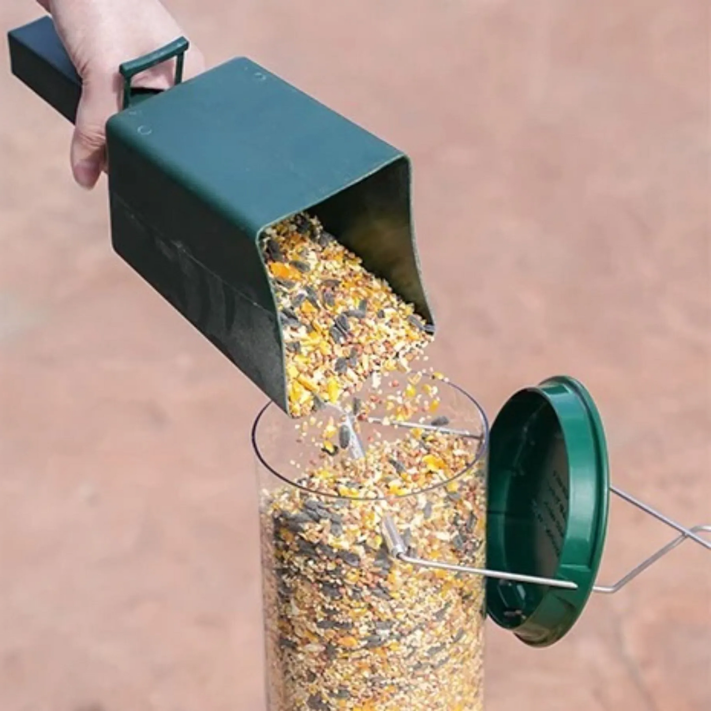 Wild Bird Feeder with Squirrel Deterrent Tray