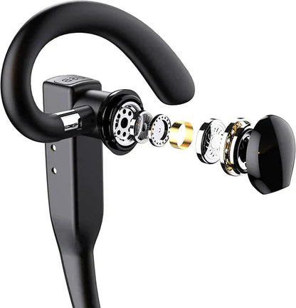 Wireless Bluetooth 5.1 Headphones with Dual Mic and Noise Cancellation