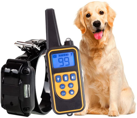 Rechargeable Waterproof Dog Training Collar with Remote Control - Fesara