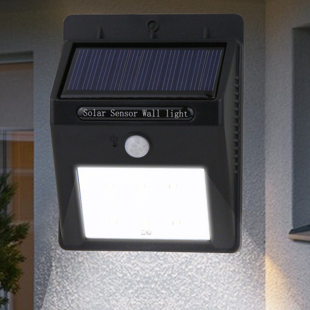 Solar Powered Motion Sensor Outdoor Wall Lamp - Fesara