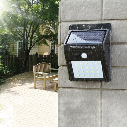 Solar Powered Motion Sensor Outdoor Wall Lamp