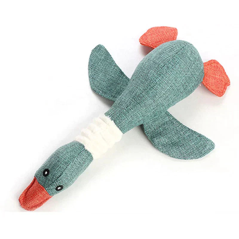 Durable Interactive Duck Pet Toy – Tough Dog Chew Toy for Safe Play and Endless Fun, 12 Inches Long-5