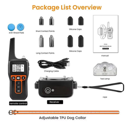 Waterproof Remote Dog Training Collar with 3 Functions