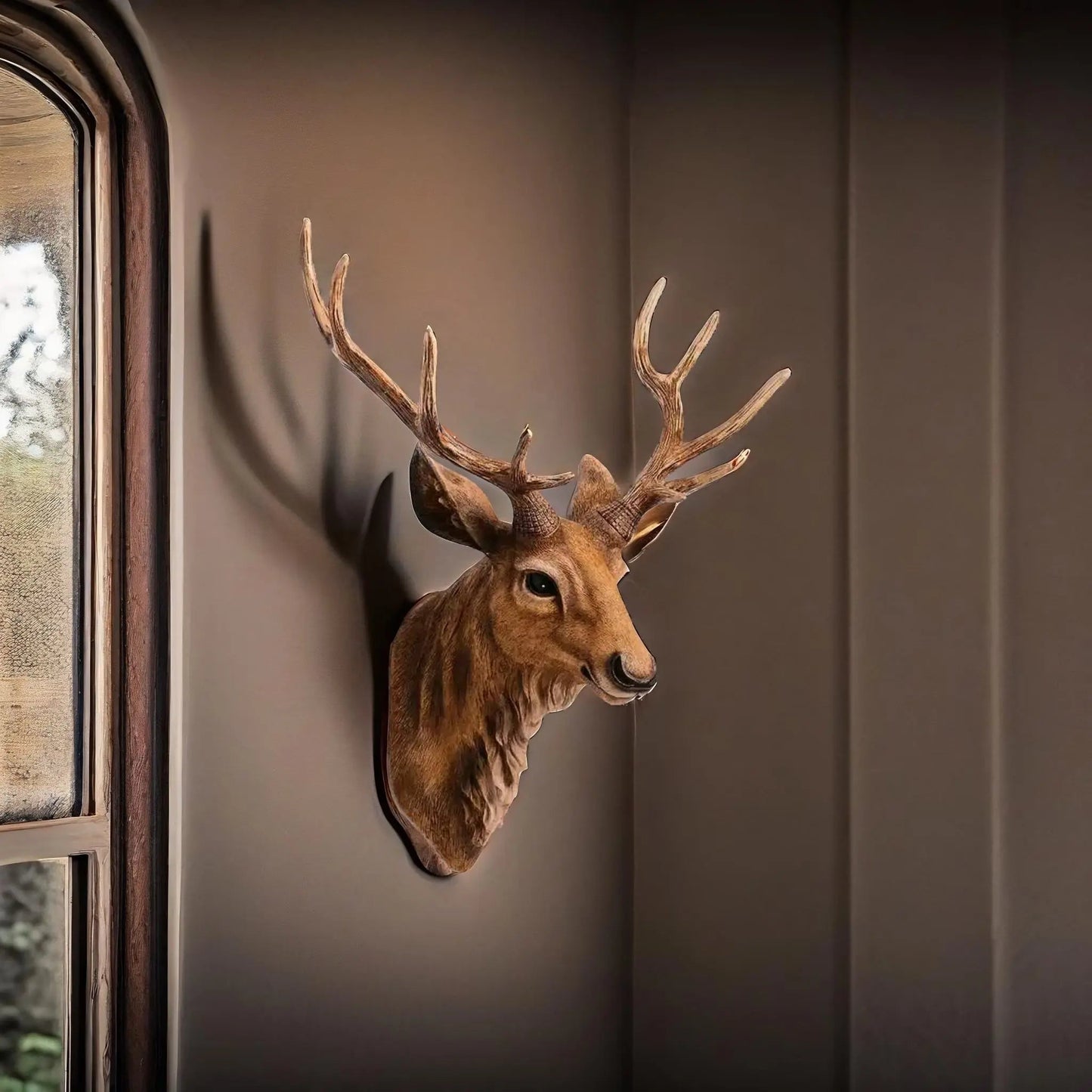 Rustic Deer Antler Wall Decoration for Home - Fesara