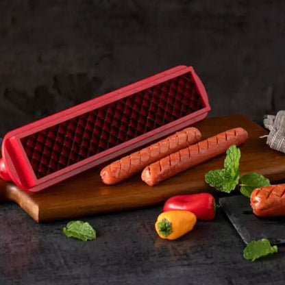 Easy Slice Hot Dog Cutter - Even Cooking Grid