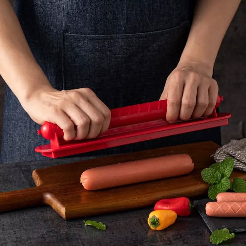 Easy Slice Hot Dog Cutter - Even Cooking Grid