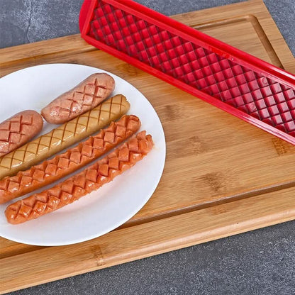 Easy Slice Hot Dog Cutter - Even Cooking Grid