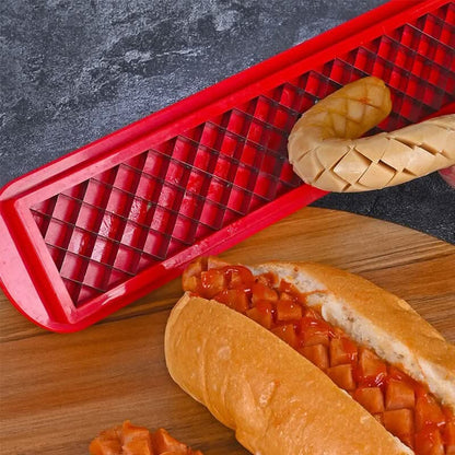 Easy Slice Hot Dog Cutter - Even Cooking Grid