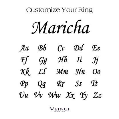 Custom Engraved Couple Infinity Ring
