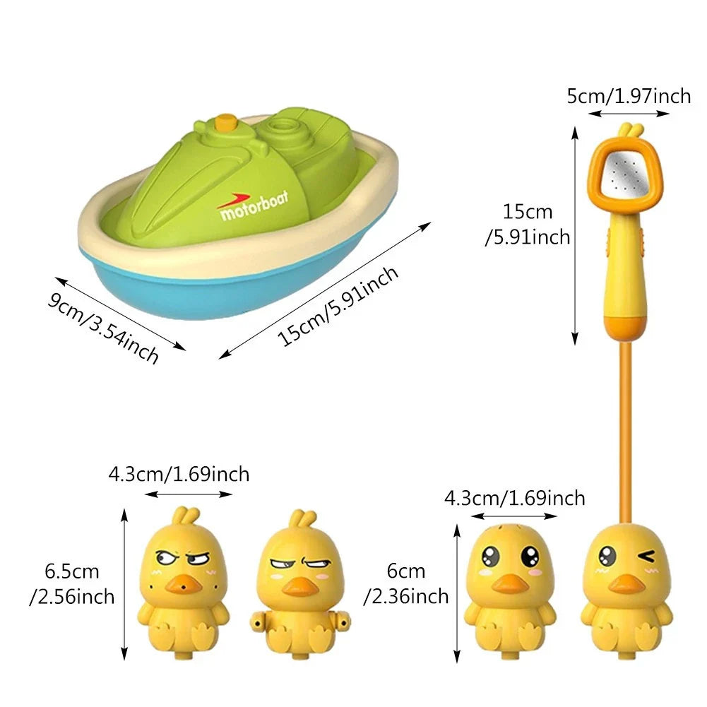 Fun Duck Bath Shower Toy Set