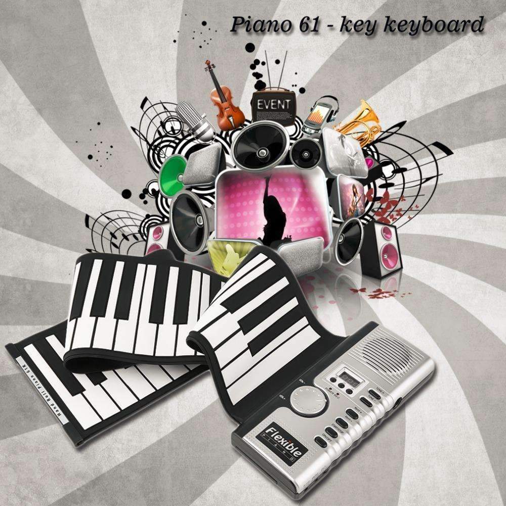 Compact Roll Up Keyboard Piano - Fesara