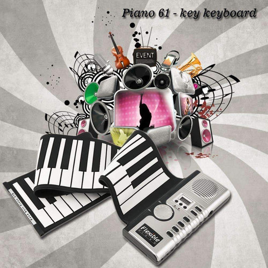 Compact Roll Up Keyboard Piano - Fesara
