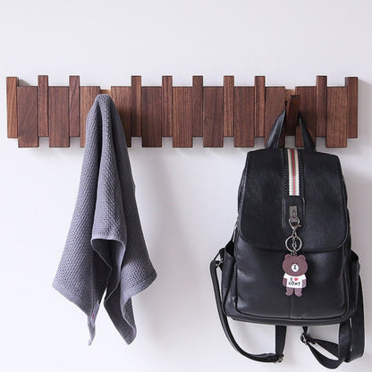 Luxury Wooden Coat Rack with Storage - Fesara