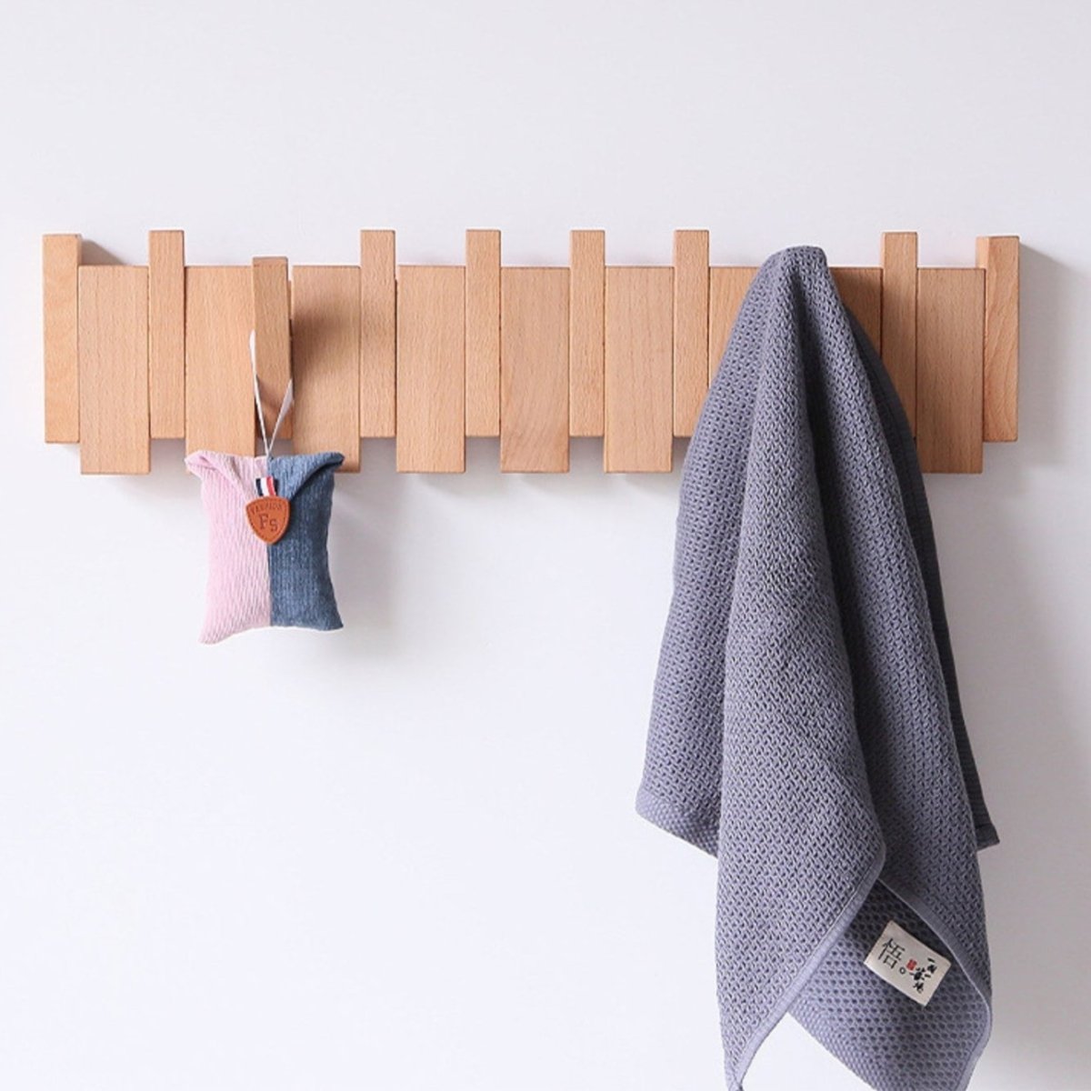 Luxury Wooden Coat Rack with Storage