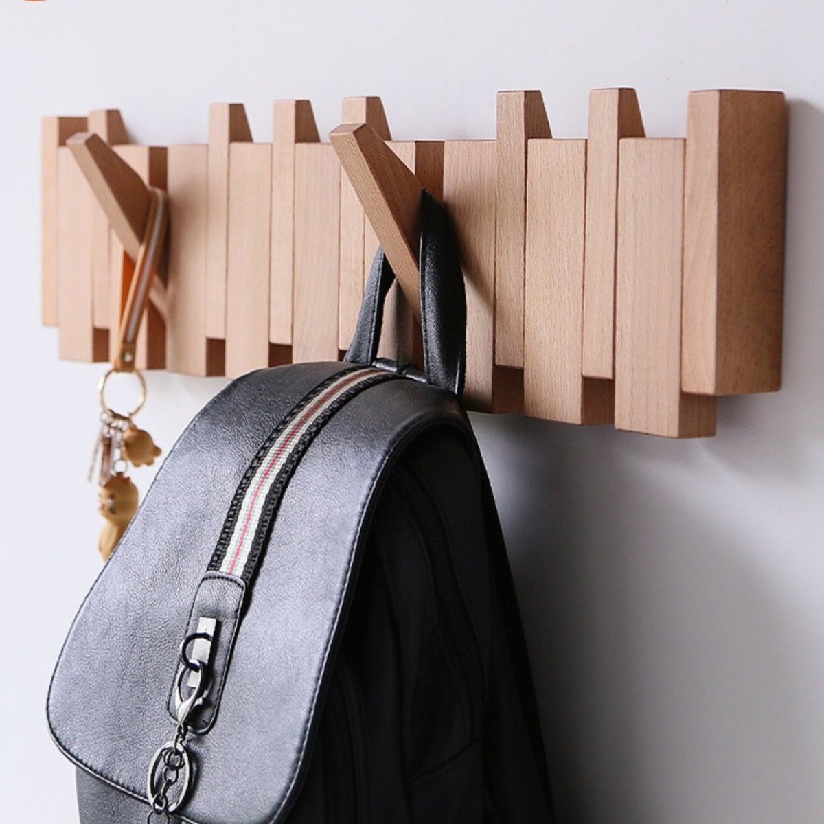 Luxury Wooden Coat Rack with Storage