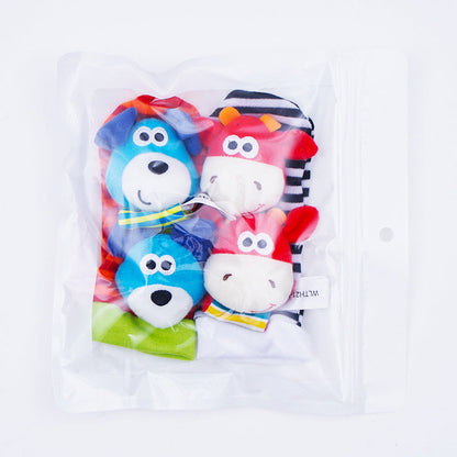 Soft Baby Socks and Teether Bracelet Set