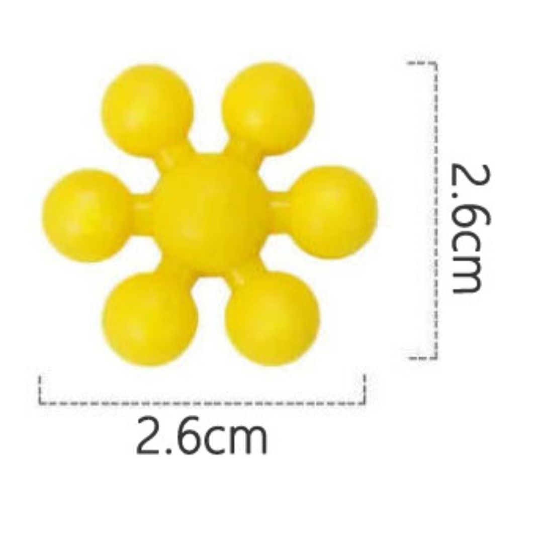 Colorful Educational Snowflake Building Blocks