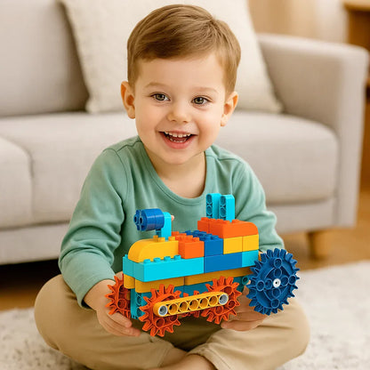 Fun Learning Building Blocks with Motorized Kit - Fesara