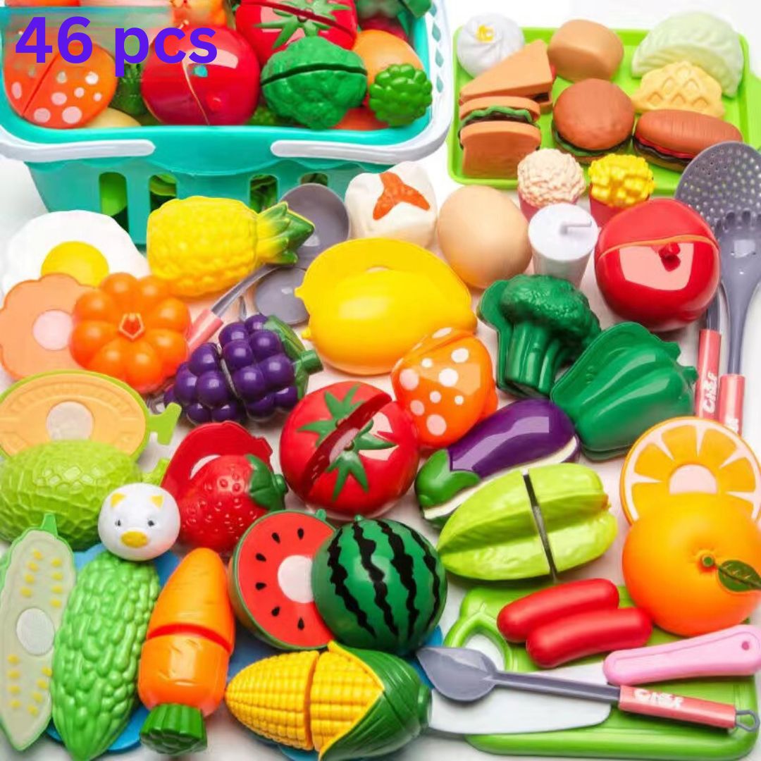 Fesara Kids' Kitchen Food Chopping Play Set