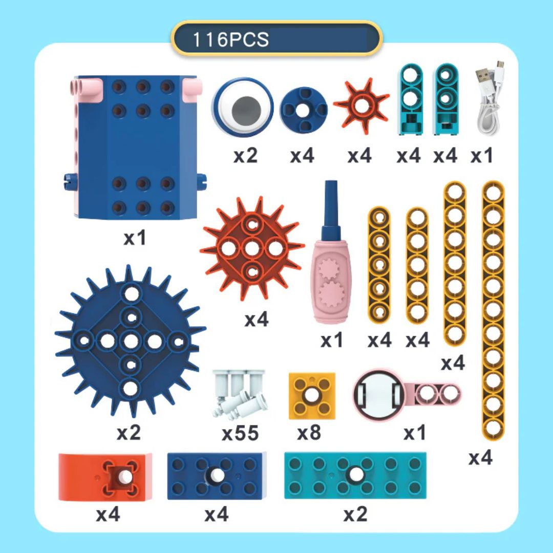 Fun Learning Building Blocks with Motorized Kit