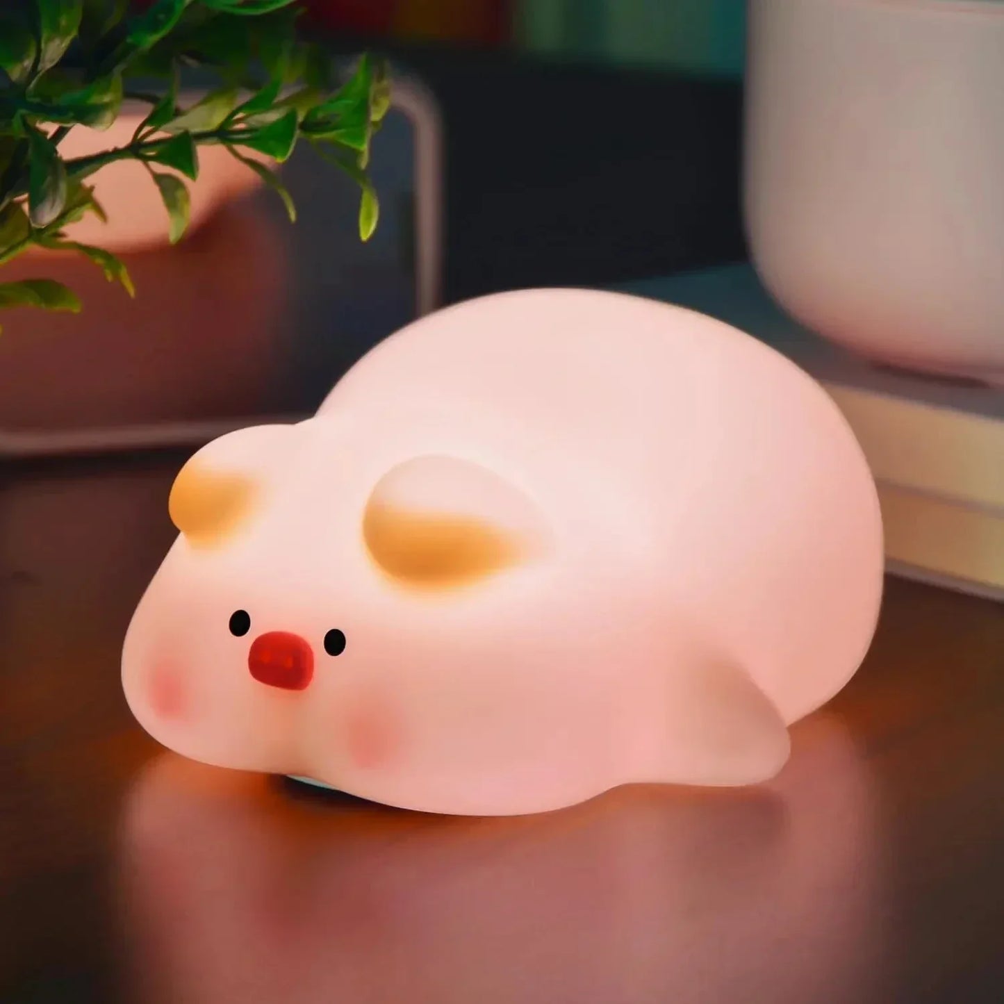 Cute Kids Night Lamp with Timer and Cute Animal Face