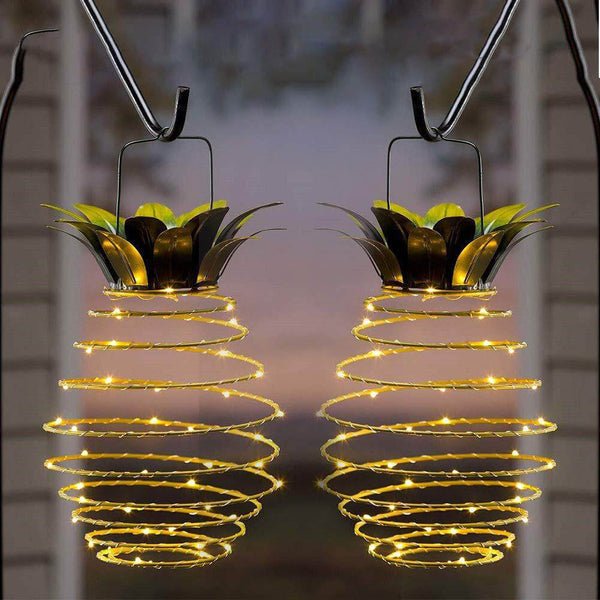 Outdoor Pineapple Solar Powered Lamp - Fesara