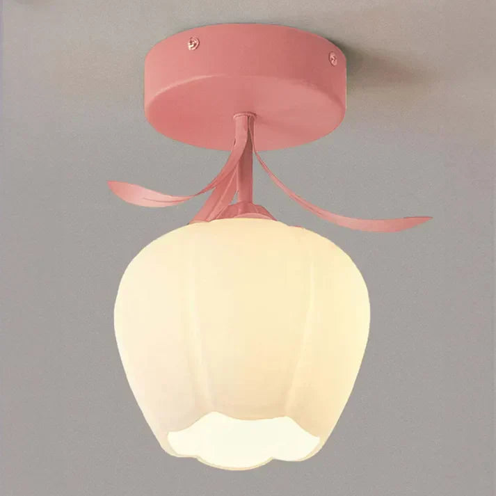 Small Floral Hanging Lamp