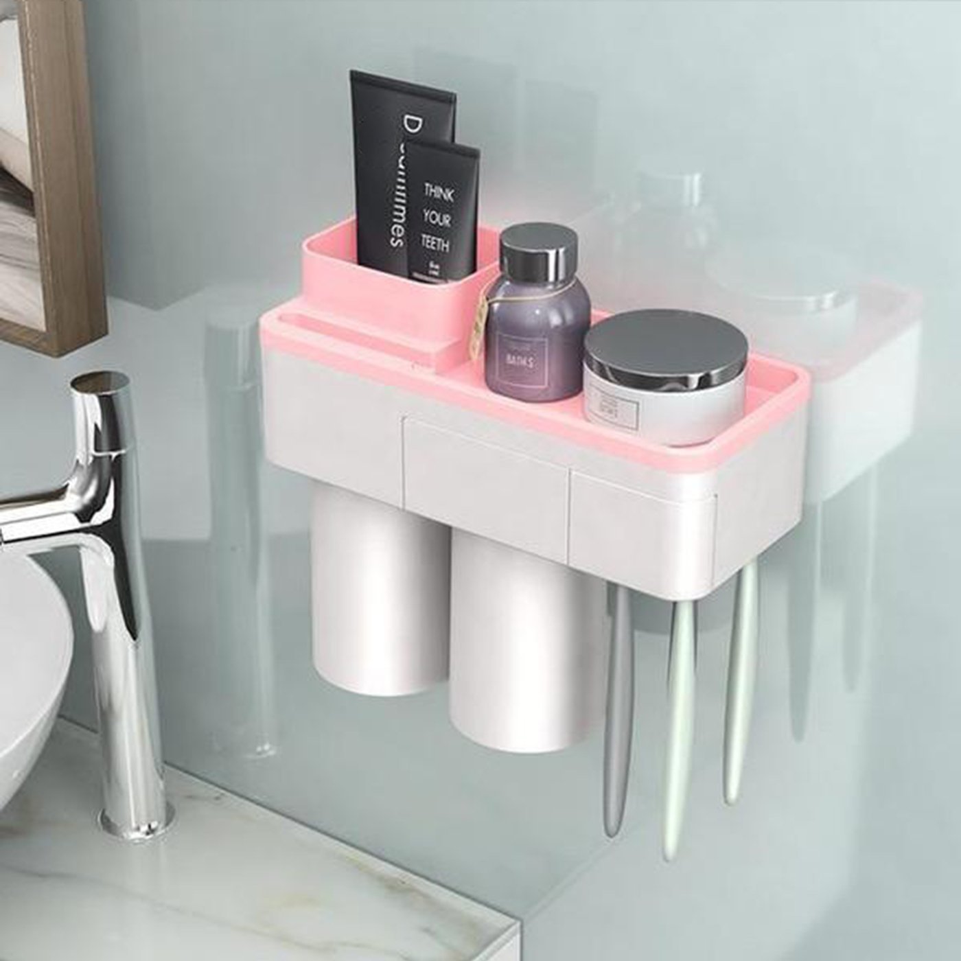 Easy Install Bathroom Organizer Set