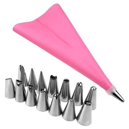 Deluxe Cake Decorating Tool Set (16pcs) - Fesara