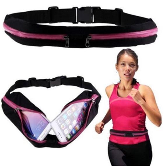 Sporty Double Pocket Waist Belt - Fesara