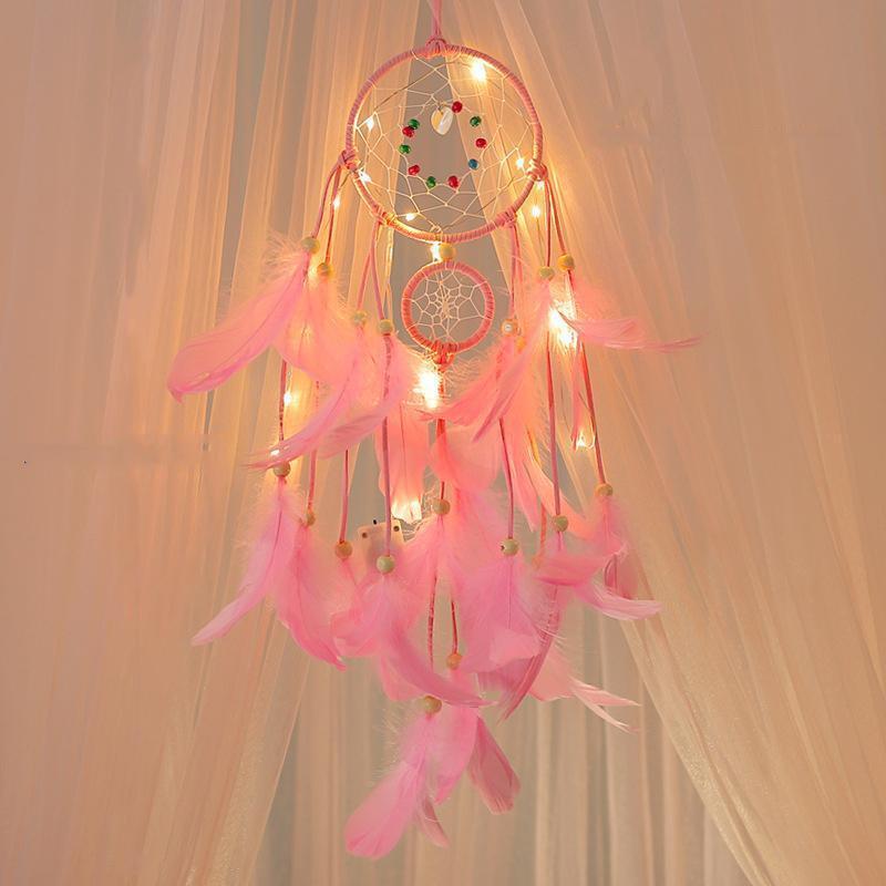 Colorful Hanging Dreamcatcher Lamp - Fesara