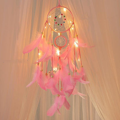 Colorful Hanging Dreamcatcher Lamp - Fesara