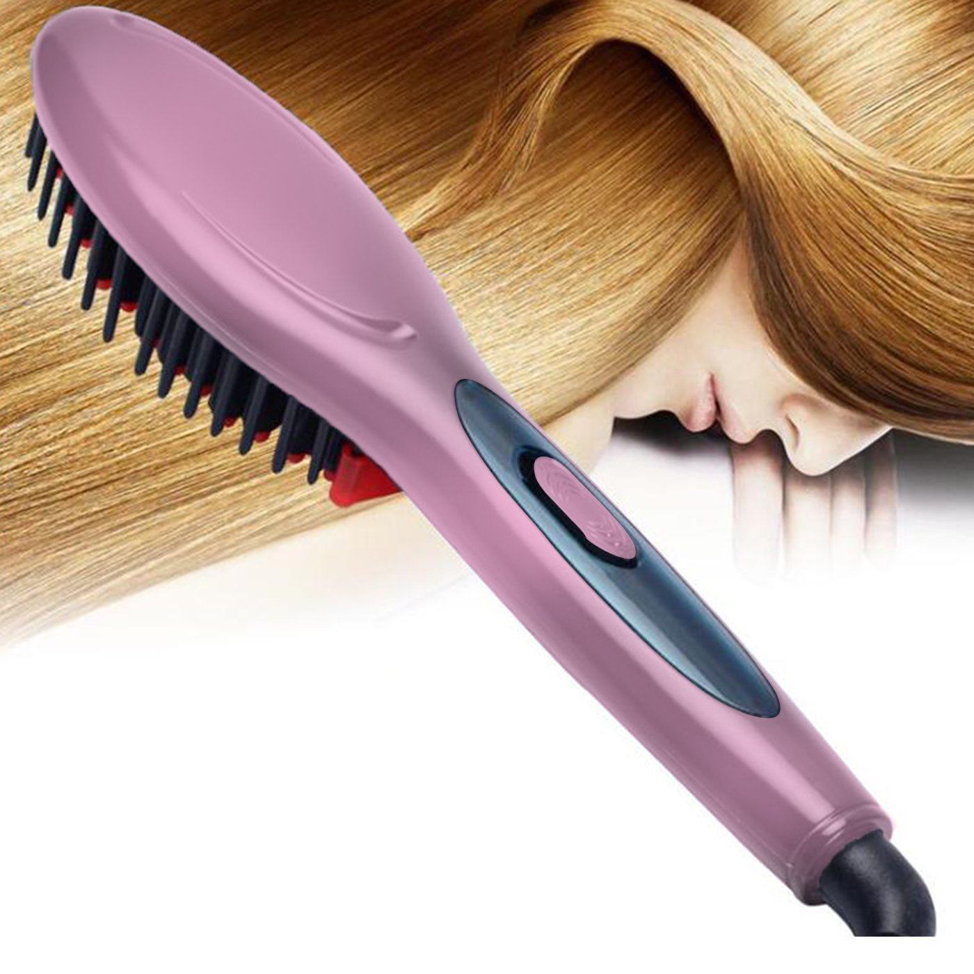 Heat Straightening Hair Brush Comb