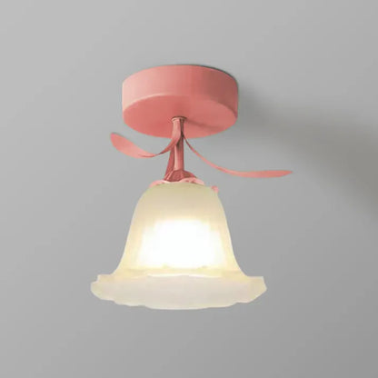Small Floral Hanging Lamp