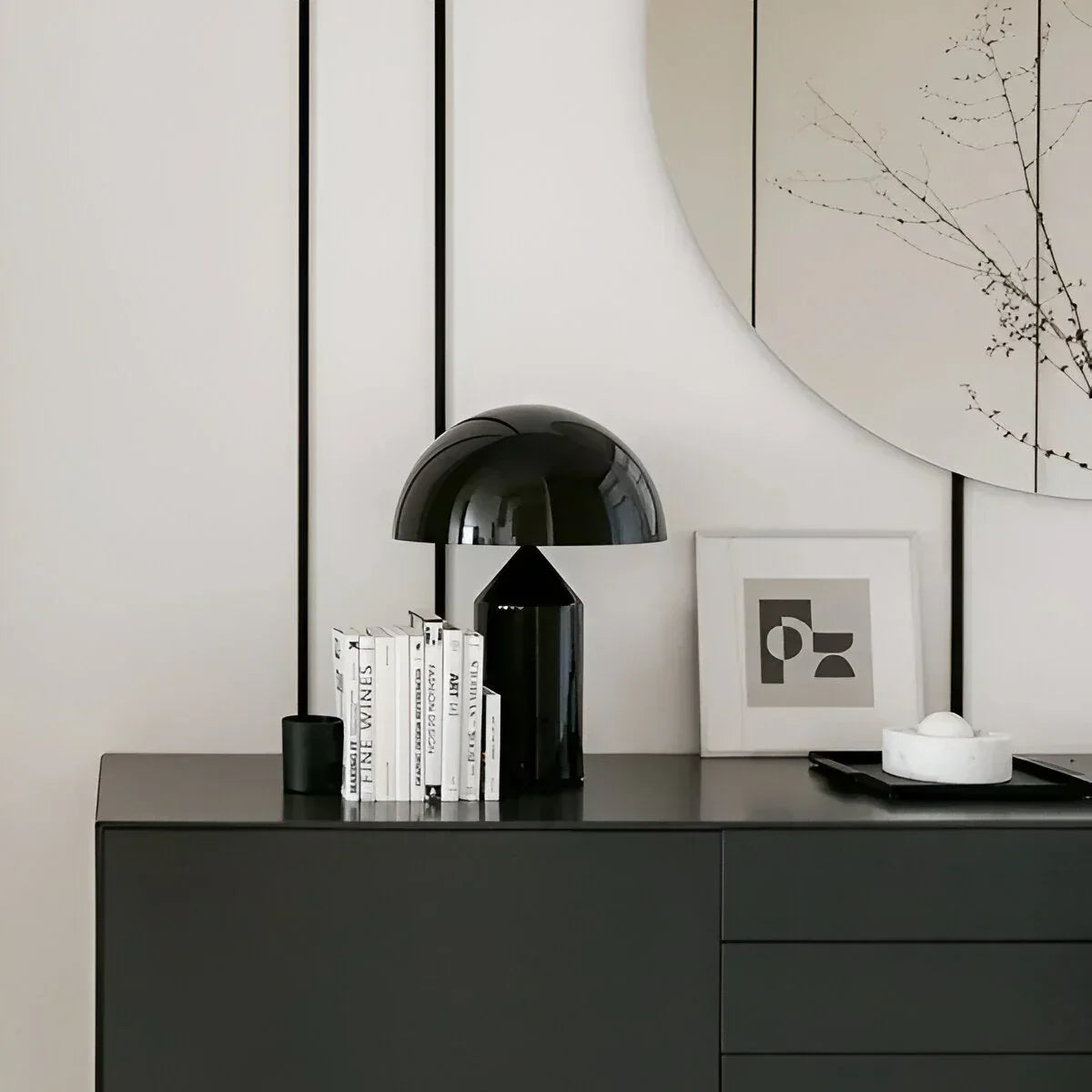 Contemporary Gold Dome LED Desk Lamp 3-Light