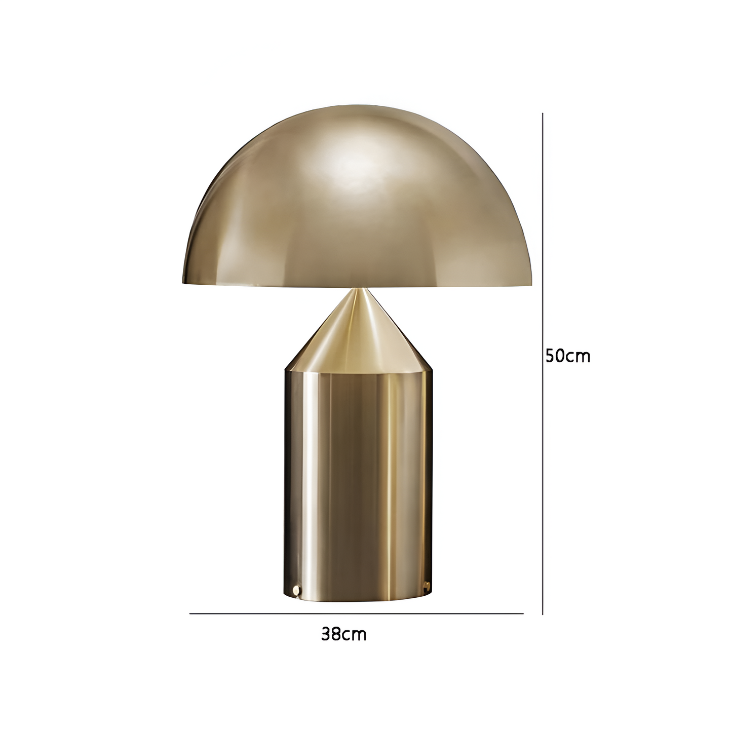 Contemporary Gold Dome LED Desk Lamp 3-Light