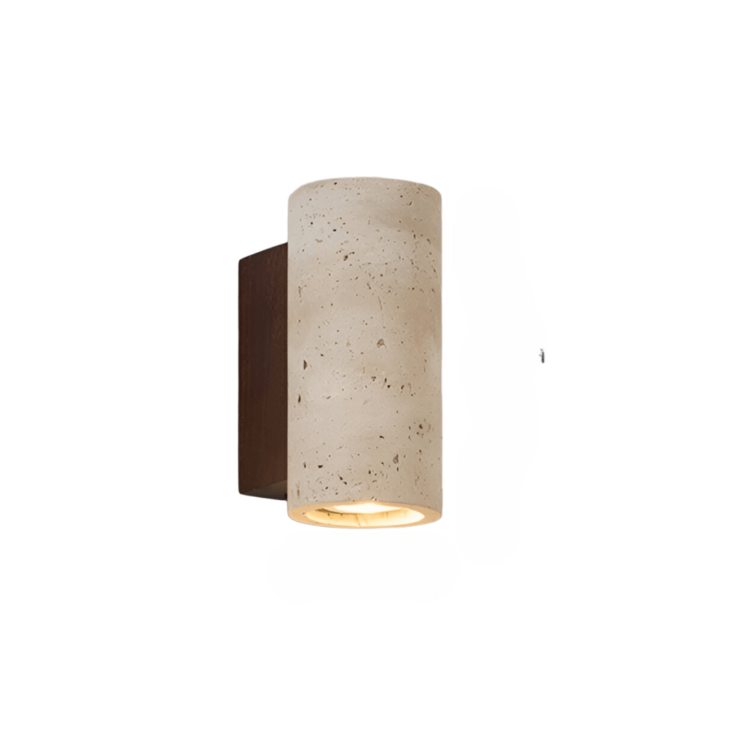 Natural Stone Wall Light in Simple Tube Design - Fesara