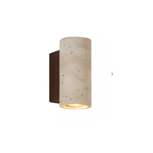 Natural Stone Wall Light in Simple Tube Design - Fesara