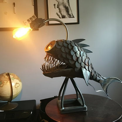 Unique Industrial Fish Floor Lamp