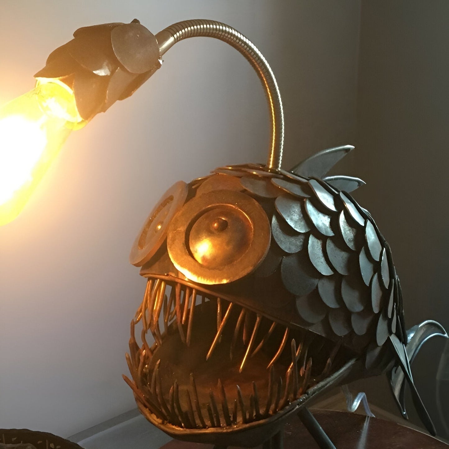 Unique Industrial Fish Floor Lamp