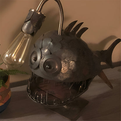 Unique Industrial Fish Floor Lamp