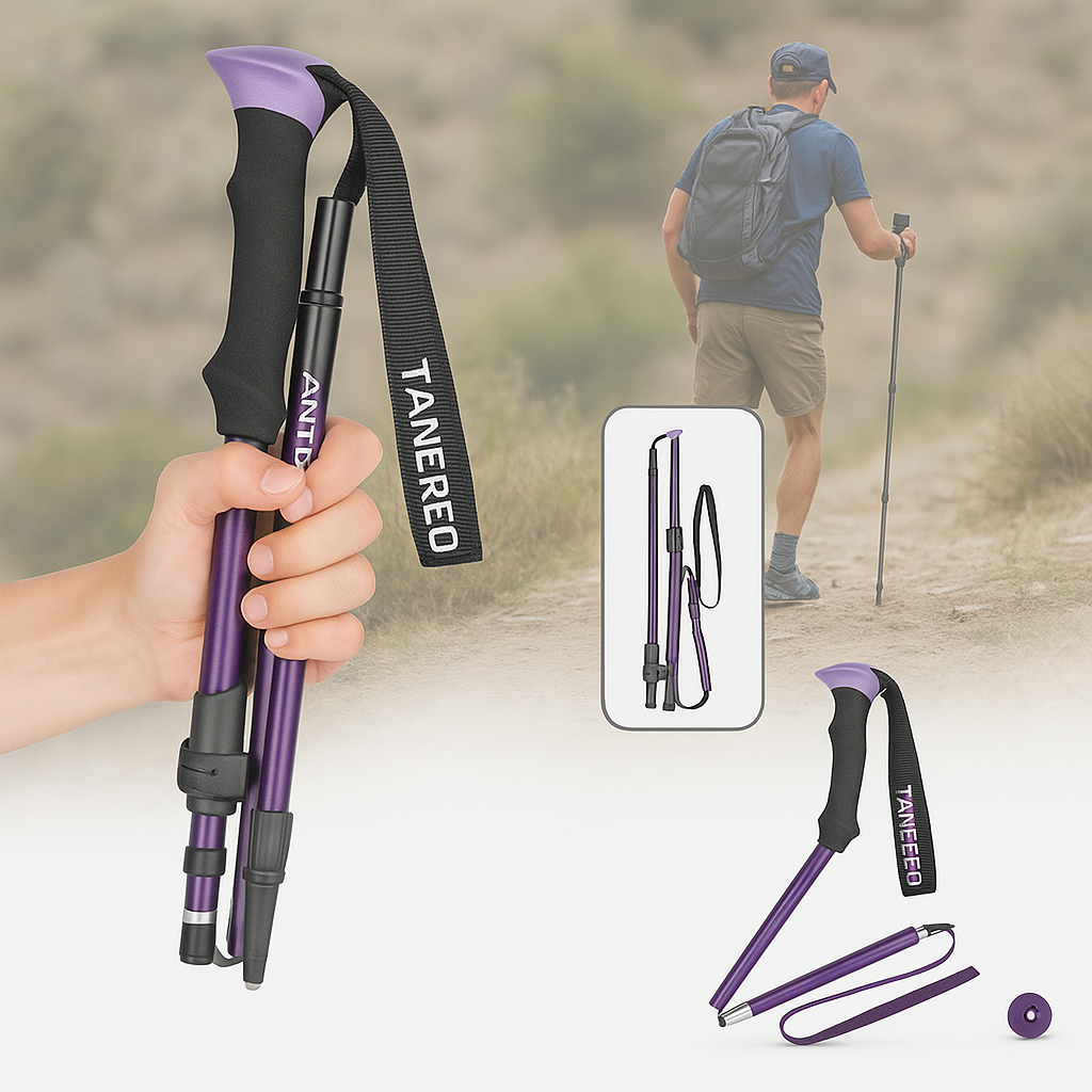 Portable Trekking Poles and Collapsible Hike Sticks