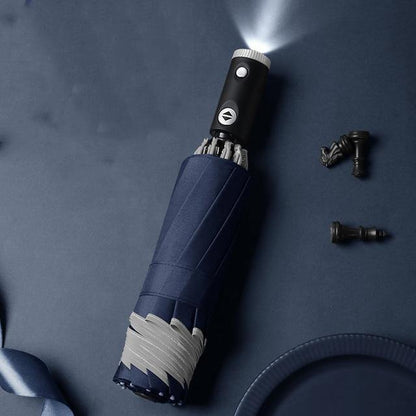 Compact Windproof LED Travel Umbrella