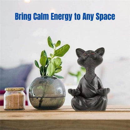 Playful Cat Yoga Decor - Cat Statue - Wild Eye Vision