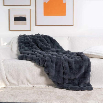 PlushHaven Faux Fur Weighted Blanket - Blanket - Wild Eye Vision