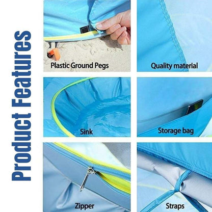 Pop - Up Beach Tent with Pool - Tent with Pool - Wild Eye Vision