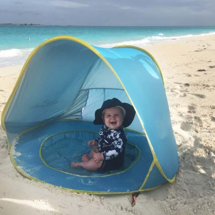 Portable Family Beach Canopy with Pool - Fesara