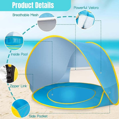 Pop - Up Beach Tent with Pool - Tent with Pool - Wild Eye Vision